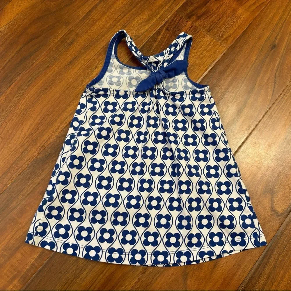 Hanna Andersson white/blue floral sleeveless dress